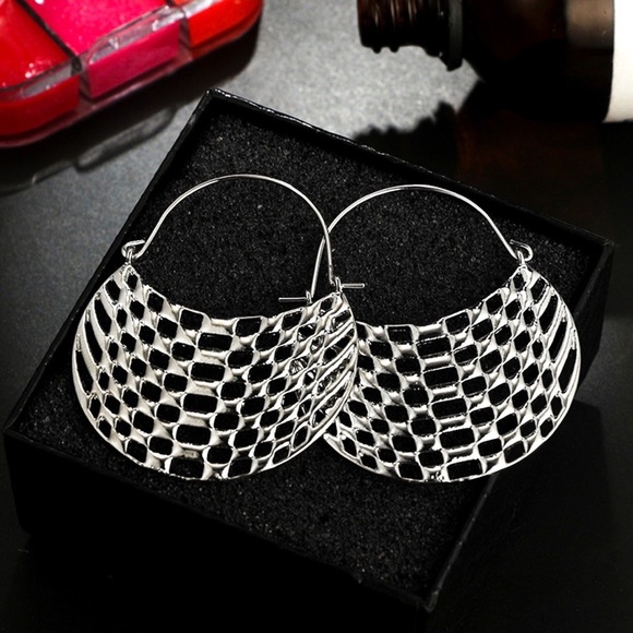 Any 3/$25! Silver Open Work Boho Earrings - Picture 2 of 7